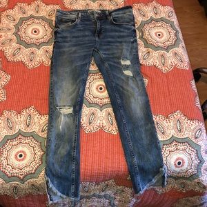 Zara ripped denim